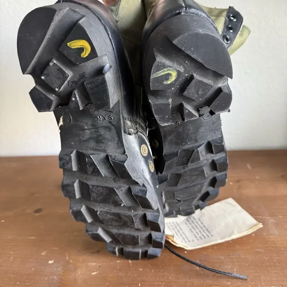 Vintage RO Search Vietnam Era Spike Protective Jungle Boots 9 N NEW NOS